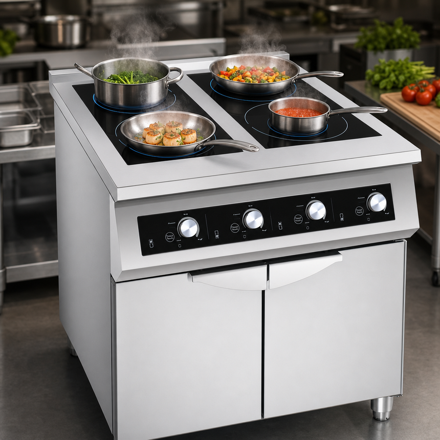 Four 3,500W Cooking Zones