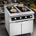 Thumbnail image #4 for Eurodib USA Commercial Freestanding 4-Zone Induction Cooktop with Legs, Stainless Steel, 208V 3-Phase