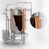 Thumbnail image #4 for Legion LTCR-40 Direct Steam 40-Gallon 2/3 Jacketed Coffee Kettle
