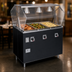 Thumbnail image #4 for Vollrath 2-Series Affordable Portable 3-Well Deluxe Mobile Hot Food Station with Buffet-Style Breath Guard and Enclosed Storage Base