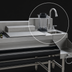 Thumbnail image #4 for Spec-Bar CCS-72-1 72 Inch Stainless Steel Underbar Ice Bin/Cocktail Station with Blender Station