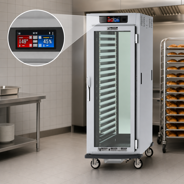 Product image #4 for Metro C5 9 Series Full-Height Pass-Thru Controlled Humidity Heated Holding and Proofing Cabinet with 2 Glass Doors, 120V