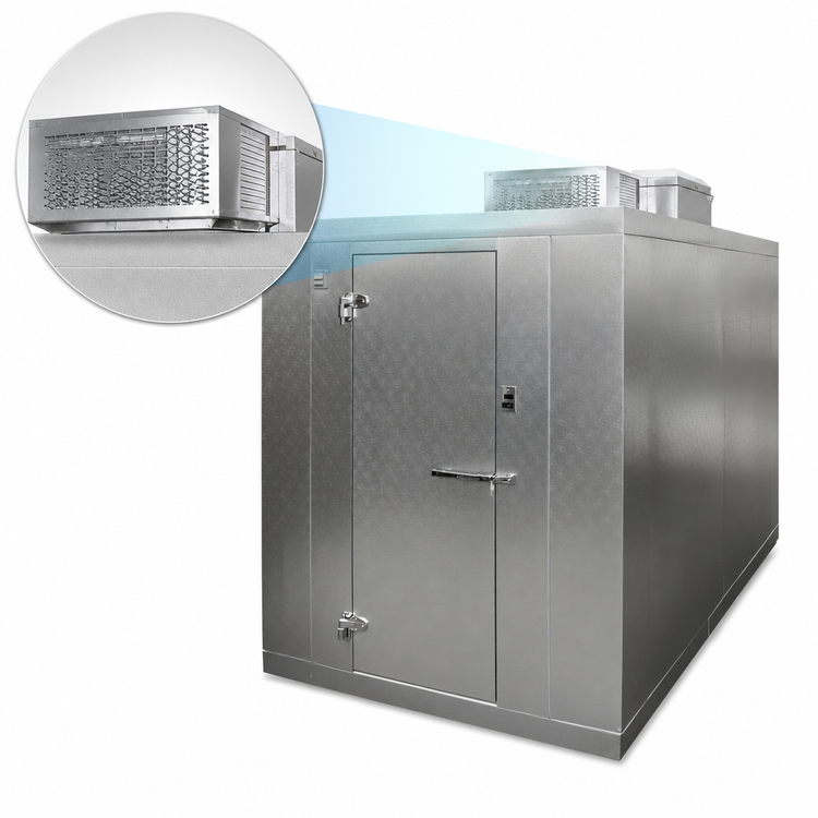 Product image #4 for Master-Bilt QS Series Outdoor Walk-In Cooler with Floor, 10' x 14' x 7'7" H, Self-Contained Capsule Pak ECO R290 Refrigeration