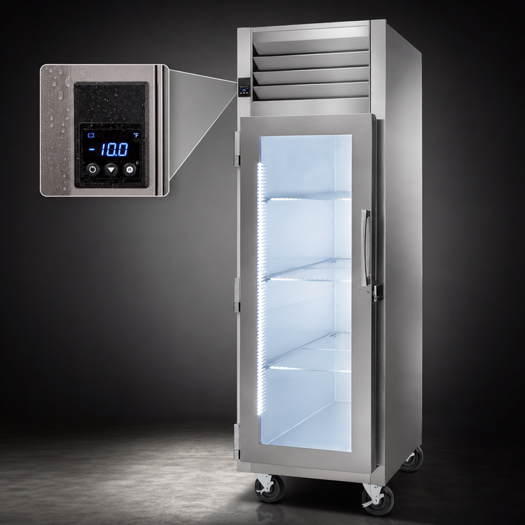 Product image #4 for Traulsen Dealer's Choice One-Section Reach-In Merchandiser Freezer, Right-Hinged Glass Door