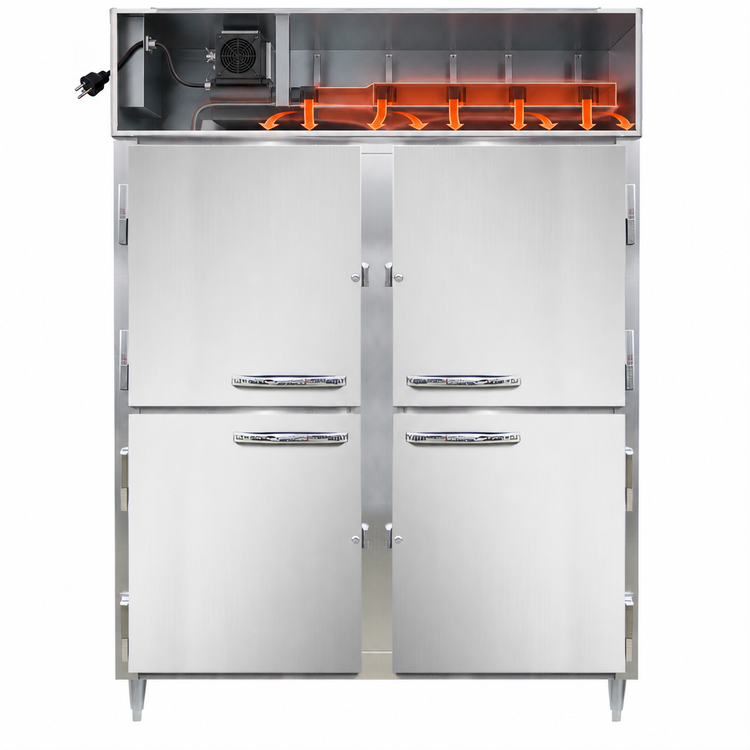 Product image #4 for Continental Refrigerator DL2WE-SA-HD Designer Line Extra-Wide Heated Holding Cabinet with Half Doors