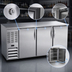 Thumbnail image #4 for Beverage-Air 72-Inch Three-Section Food-Rated Back Bar Refrigerator with 3 Solid Doors, Stainless Steel