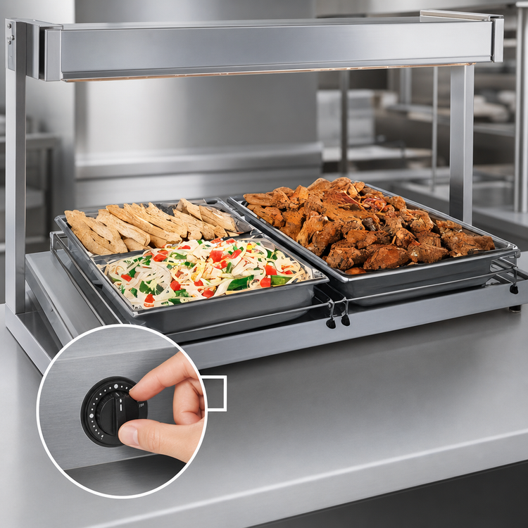 Product image #4 for Hatco Glo-Ray 60-Inch Freestanding Heated Shelf with Adjustable Thermostat