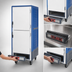 Thumbnail image #4 for Metro C5 3 Series Full-Height Low-Watt Heated Holding Cabinet with Blue Insulation Armour, Dutch Solid Doors, and Fixed Wire Slides
