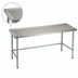 Thumbnail image #4 for Eagle Group Spec-Master Marine Series Work Table, 84 x 30 Inches, 14/300 Series Stainless Steel Top, Open Base