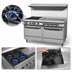 Thumbnail image #4 for Southbend S-Series 60-Inch Natural Gas Restaurant Range with 2 Open Burners, 48-Inch Thermostatic Griddle, Standard Oven, and Cabinet Base