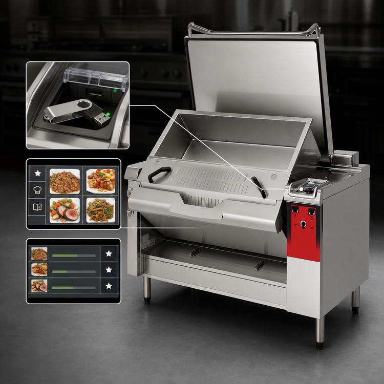 Product image #5 for Vulcan PreciPan 28-Gallon Electric Tilting Braising Pan, Open Frame