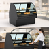 Thumbnail image #4 for Fusion 63-Inch Remote Refrigerated Deli Service Case with Curved Lift-Up Front Glass