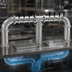 Thumbnail image #4 for Glastender Pipe Bridge Draft Dispensing Tower, Countertop, 8 Faucets, 3 Columns, Glycol-Cooled, Stainless Steel Finish