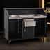 Thumbnail image #4 for Deluxe 63-Inch Indoor Portable Bar with Ice Bin, Locking Cabinets and Speed Rails