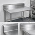 Thumbnail image #4 for John Boos Stallion 84-Inch x 30-Inch Stainless Steel Work Table with 5-Inch Backsplash and Safety Edge