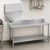 Thumbnail image #4 for Duke Stainless Steel Work Table with 5-Inch Riser and Undershelf, 144 x 24 Inches