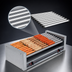 Thumbnail image #4 for Roll-A-Grill Wide Slanted Hot Dog Roller Grill with 10 Chrome Rollers, 45-Hot-Dog Capacity
