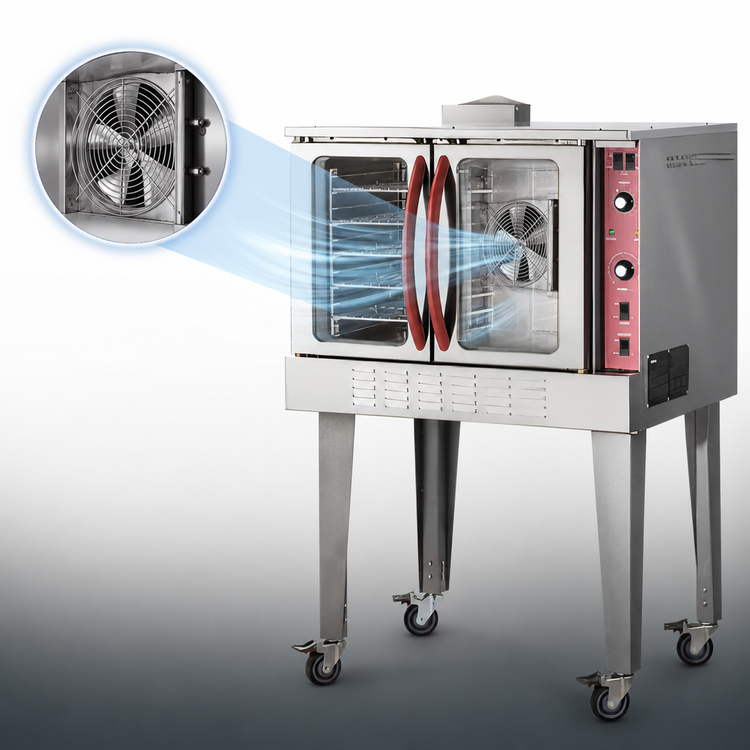 Product image #4 for IKON Cooking IECO Full/Standard Size Single-Deck Standard Depth Electric Convection Oven, 10 kW