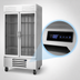 Thumbnail image #4 for Beverage-Air Vista® Series Two-Section Glass Door Reach-In Freezer, 44 Cu. Ft., Bottom-Mount Self-Contained, R290
