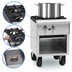 Thumbnail image #4 for Imperial 18-Inch Gas Stock Pot Range with (2) 3-Ring Burners, Open Front Cabinet, 180,000 BTU