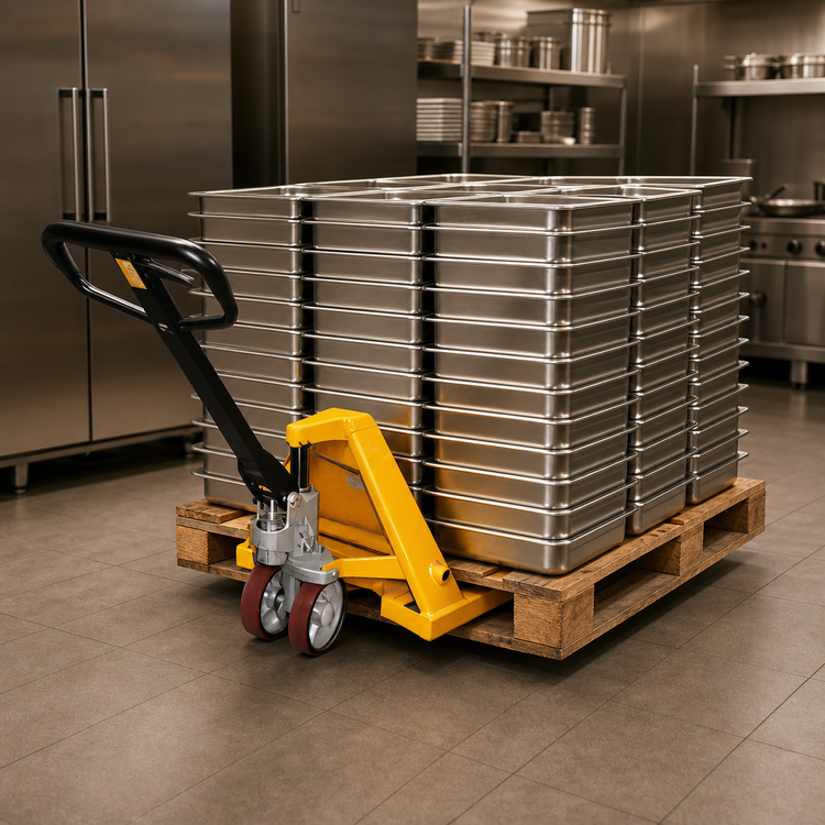 Product image #4 for Double-Wheeled Pallet Lift Truck, 5,511 lb Capacity