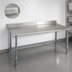 Thumbnail image #4 for Spec-Master 108-Inch x 36-Inch Stainless Steel Work Table with 4-1/2-Inch Backsplash and Tubular Base