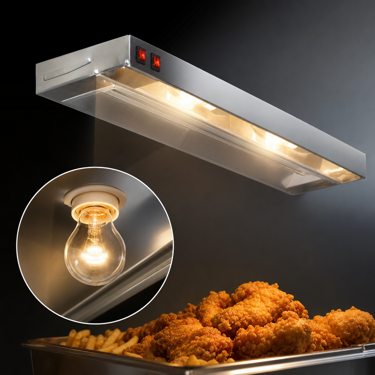 Product image #4 for Eagle RedHots 144-Inch Lighted Single Strip Heat Lamp with Remote, Standard Wattage, 240V