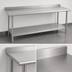 Thumbnail image #4 for Duke Deluxe 316 Series 84-Inch x 24-Inch Stainless Steel Work Table with 1-1/8-Inch Riser and Undershelf