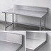 Thumbnail image #4 for Advance Tabco 144-Inch x 30-Inch 16-Gauge 304 Stainless Steel Backsplash Work Table