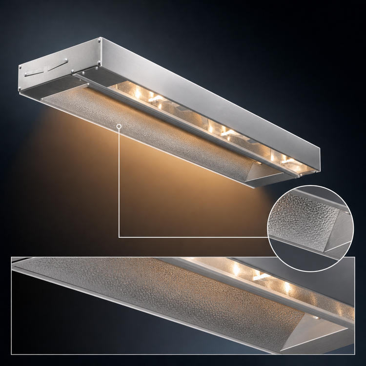 Product image #4 for RedHots 144-Inch Single Unlighted Remote Strip Heat Lamp, 240V, 2550W