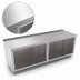 Thumbnail image #4 for John Boos Open Front Stainless Steel Cabinet Base Work Table, 108 x 36 Inches, 1-1/2 Inch Rear Riser