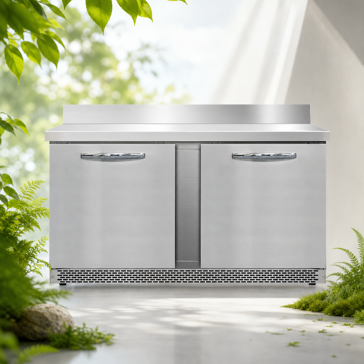 Product image #4 for Continental Refrigerator SWF60NBS-FB 60-Inch Two-Section Front Breathing Worktop Freezer with 5 1/2-Inch Backsplash