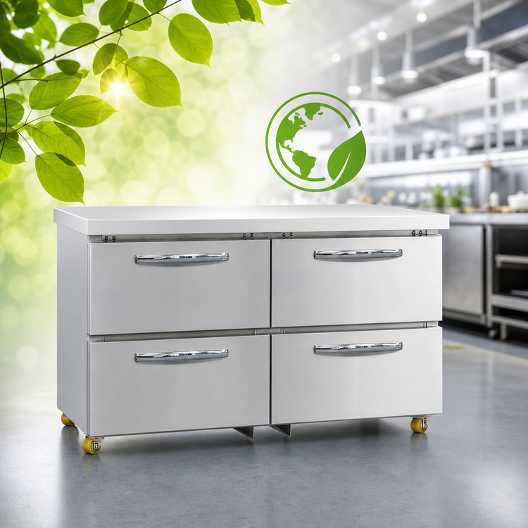 Product image #4 for Continental Refrigerator DF48N-U-D Designer Line 48-Inch Two-Section Undercounter Freezer with Drawers