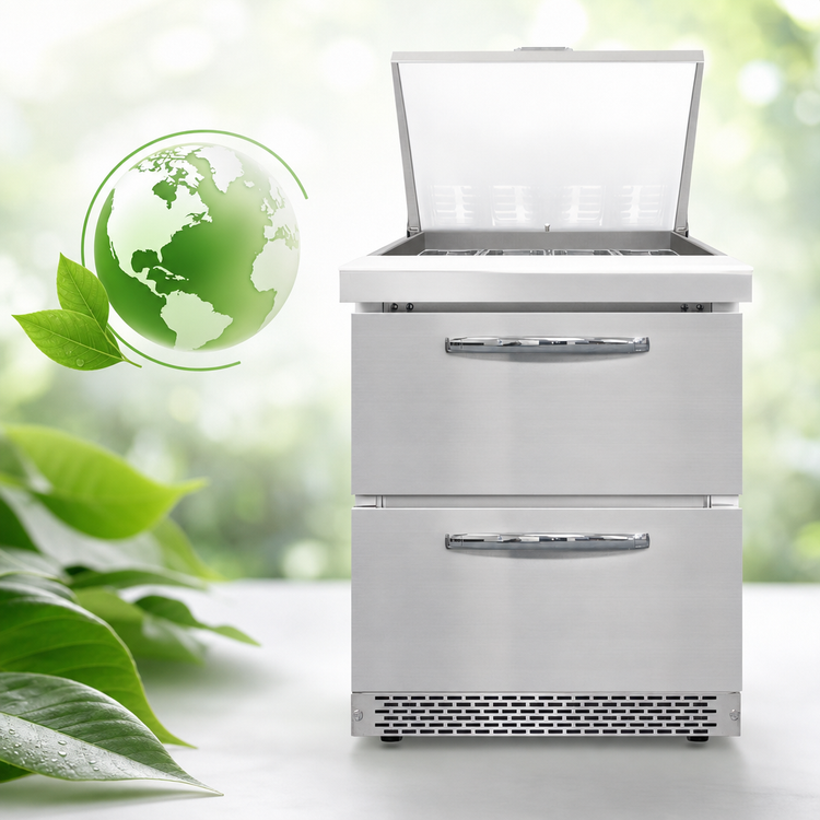 Product image #4 for Continental Refrigerator Designer Line D27N12M-FB-D 27.5" Mighty Top Front Breathing Sandwich Unit with Drawers