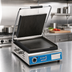 Thumbnail image #4 for Globe 14 x 10-Inch Countertop Panini Grill with Grooved Top and Smooth Bottom Cast Iron Plates