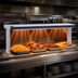 Thumbnail image #4 for Hatco Glo-Ray Designer Dual Strip Heat Lamp with Lights, 75-1/2-Inch Wide, High-Wattage Infrared, Aluminum
