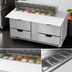 Thumbnail image #5 for Beverage-Air 60-Inch Two-Section Sandwich Top Refrigerated Prep Table with 4 Drawers