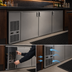 Thumbnail image #4 for Glastender C2FB84 Two-Zone Front-Serviced Bar Profile Back Bar Cooler, 84 Inch, 3-Section