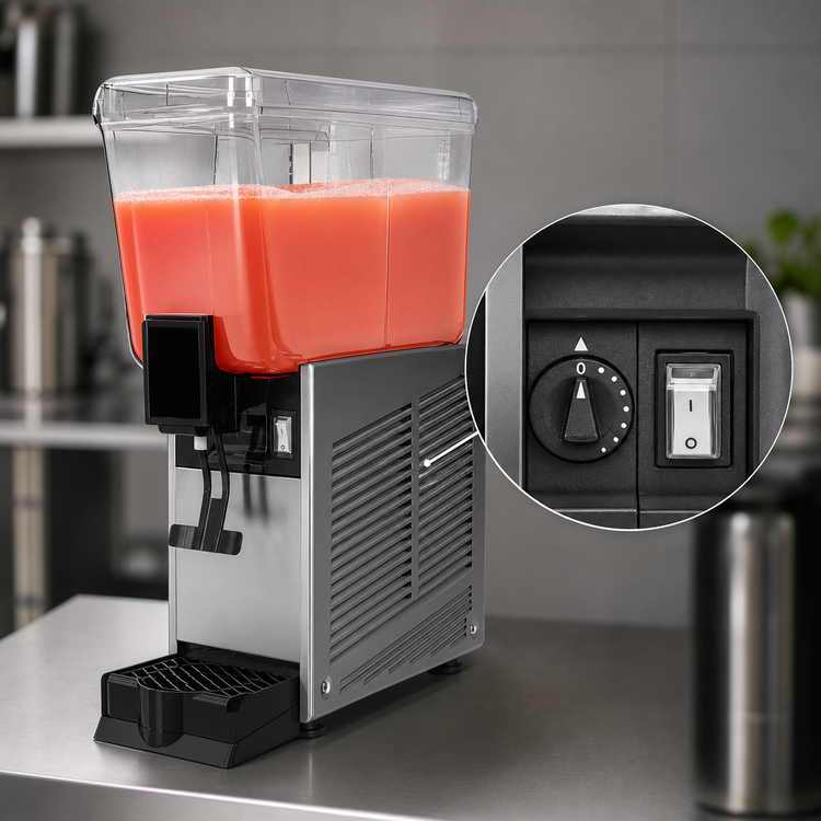 Product image #4 for Vollrath Countertop Refrigerated Pre-Mix Beverage Dispenser, 1 Bowl, Fountain Spray, 3.17 Gallon