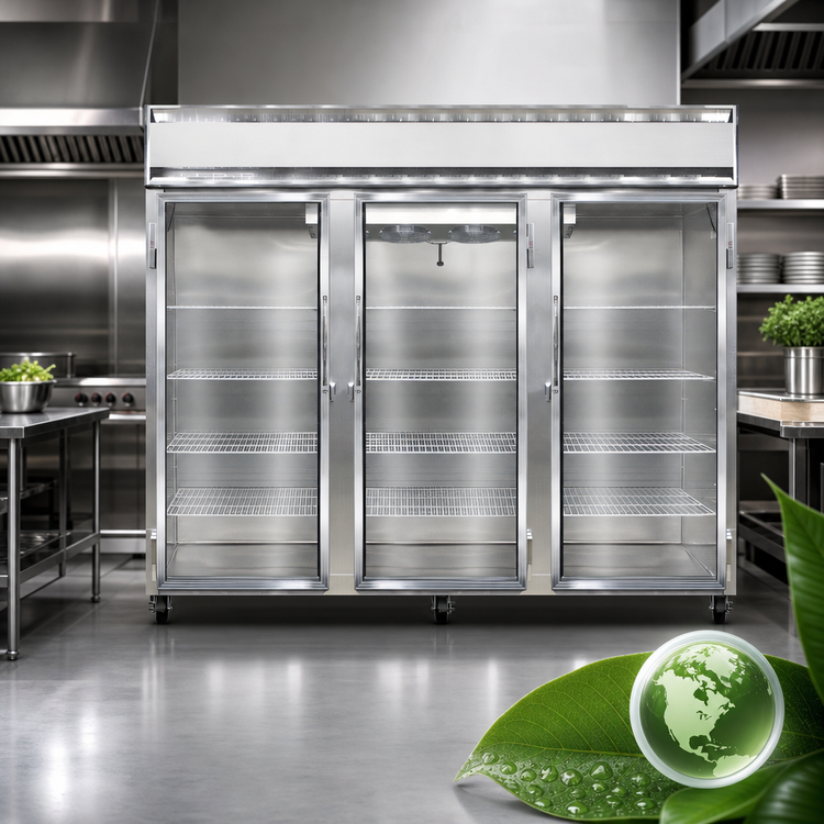 Product image #4 for Continental Refrigerator 3FENSSGD Three-Section Extra-Wide Reach-In Glass Door Display Freezer