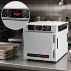 Thumbnail image #5 for Metro HotBlox™ HBCN4-AS-CT Narrow 4-Pan Countertop Insulated Holding Cabinet, Solid Door, Analog Controls, 120V