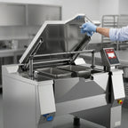 Thumbnail image #3 for Firex (Middleby) Betterpan UDBRE048CV1 Electric Tilting Skillet Braising Pan, 48 Gallon, Programmable Touchscreen, Automatic Lifting