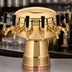Thumbnail image #4 for Micro Matic Mushroom 6-Faucet Countertop Glycol-Cooled Draft Beer Tower, Polished Brass Finish