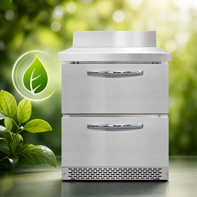 Product image #4 for Continental Refrigerator SWF27NBS-FB-D 27" One-Section Worktop Freezer with Drawers and 5.5" Backsplash