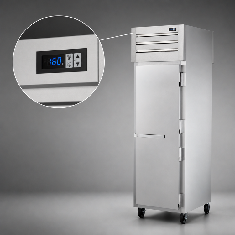Product image #4 for True SPEC SERIES Pass-Thru Heated Holding Cabinet, 1-Section, Solid Front and Rear Swing Doors, Stainless Steel