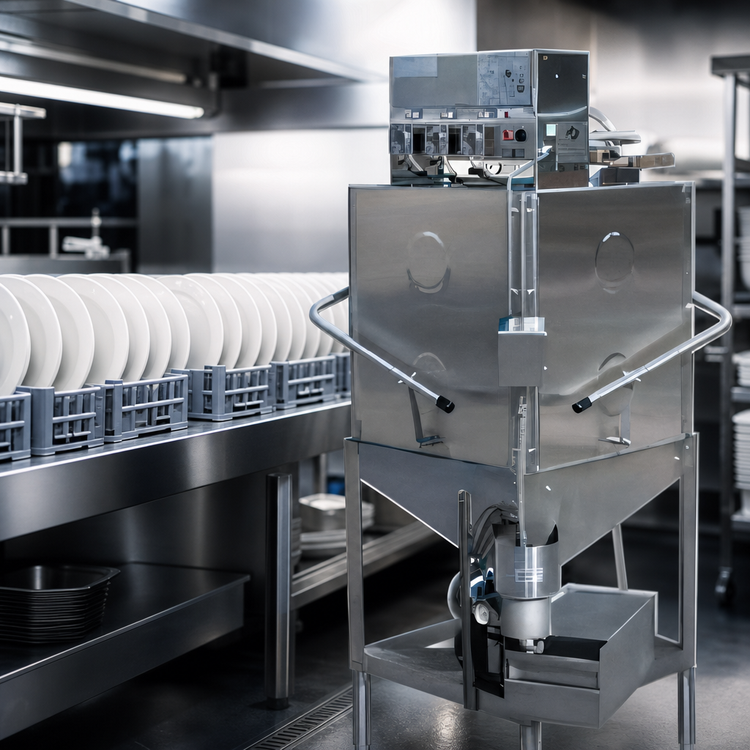 Product image #4 for American Dish Service AF-ES Door Type Low Temp Chemical Sanitizing Dishwasher
