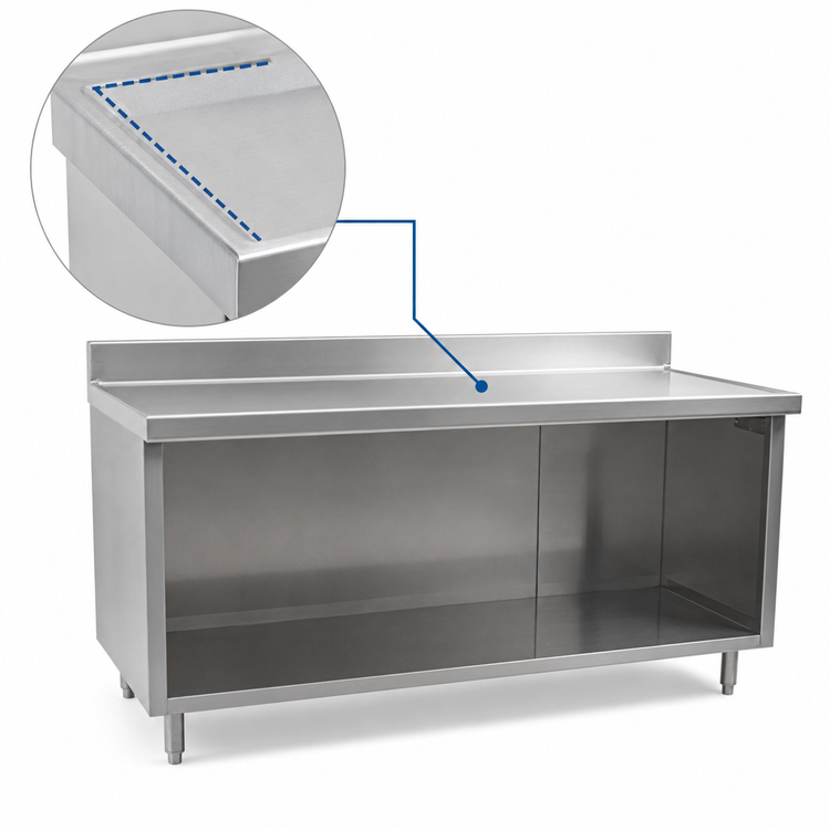 Product image #4 for Eagle Spec-Master Marine Counter Edge Open Front Work Table Cabinet Base, 84 x 30 Inches