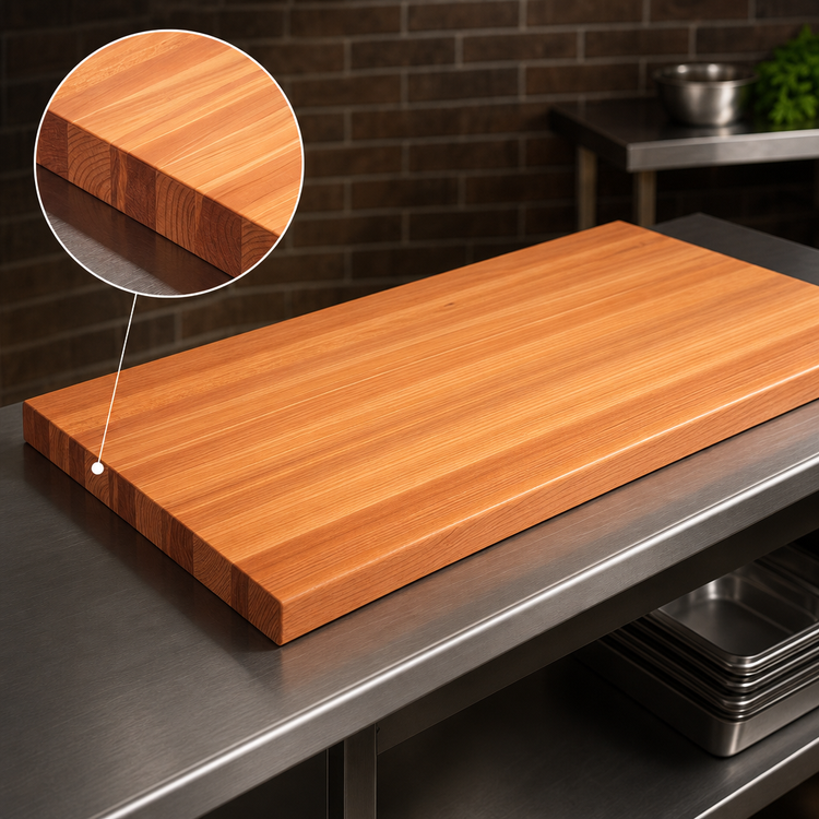 Product image #4 for Boos Block American Cherry Edge Grain Kitchen Countertop, 108 x 32 x 1-1/2 Inch, Varnique Finish