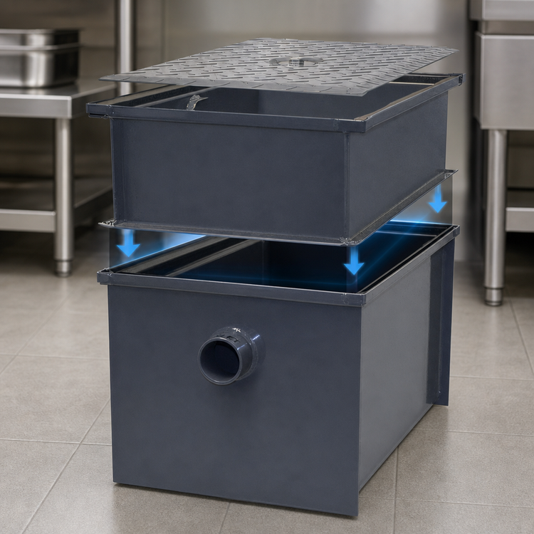 Product image #4 for BK Resources 70 lb Grease Trap Extender for BK-GT-70, 6-Inch Extension
