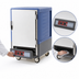 Thumbnail image #4 for Metro C5 3 Series Mobile Half-Height Heated Holding Cabinet with Blue Insulation Armour, Solid Door and Fixed Wire Slides